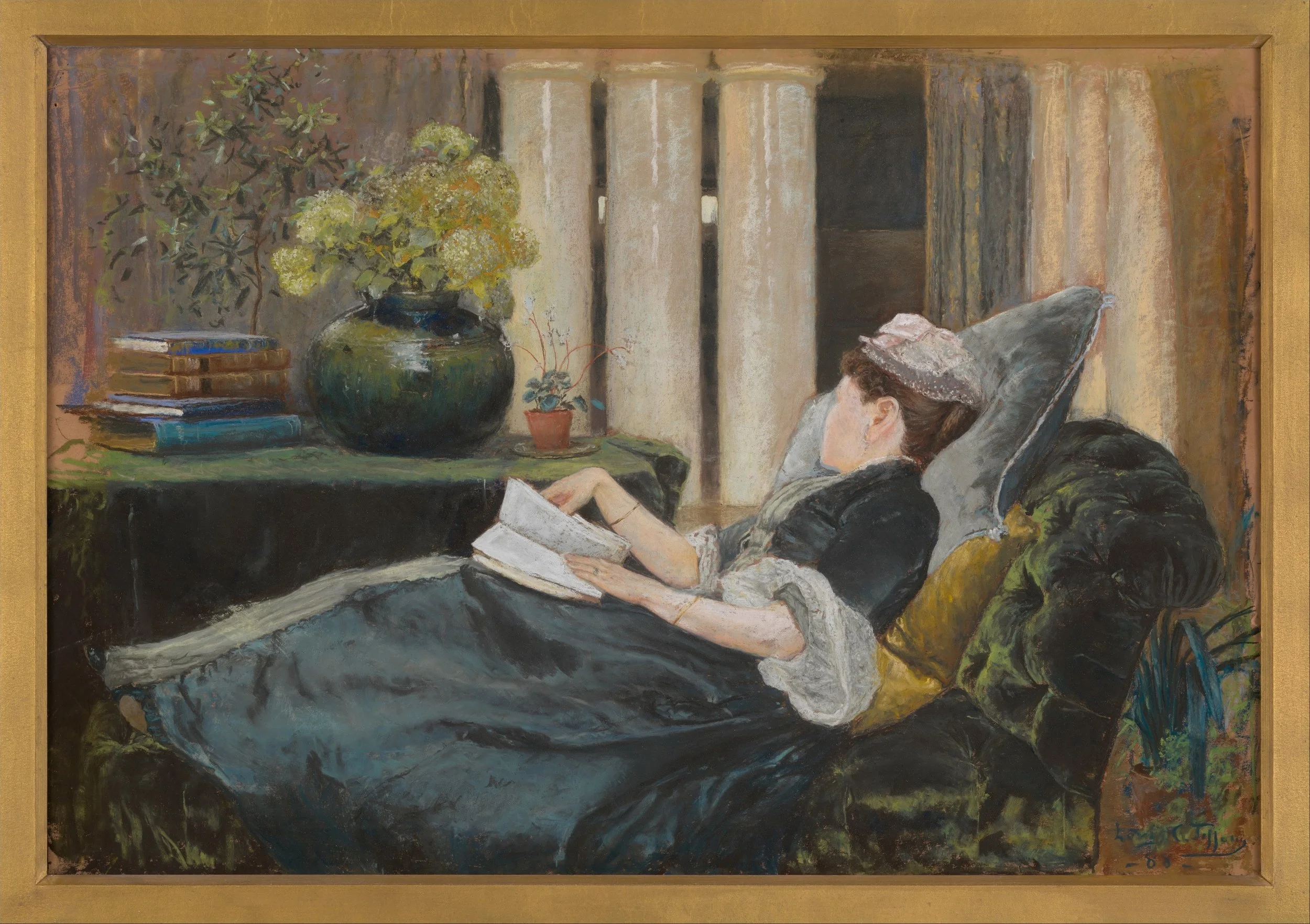Louise Tiffany, Reading | 1888 | Louis Comfort Tiffany
